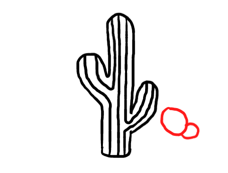  how to draw step by step cactus drawing easy  - EasystepDrawing