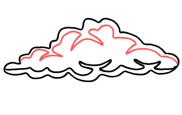  how to draw step by step cloud drawing easy  - EasystepDrawing