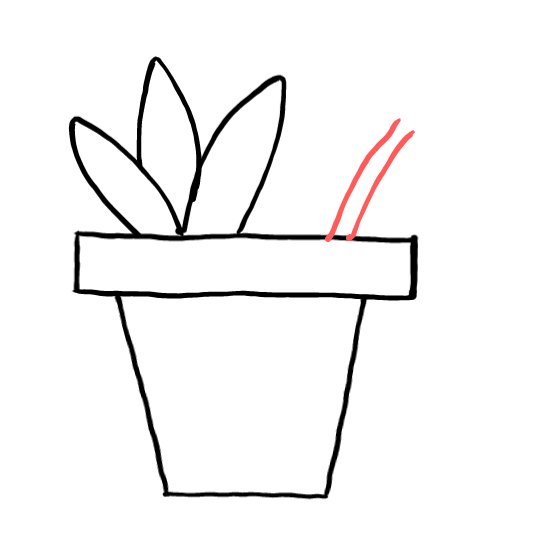  how to draw step by step flowerpot drawing easy  - EasystepDrawing