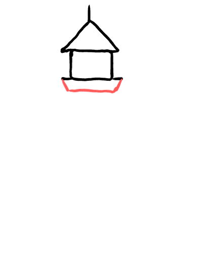  how to draw step by step lhouse drawing easy  - EasystepDrawing