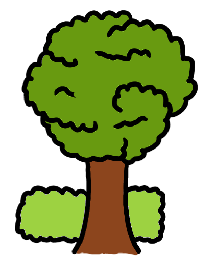 easy step by step tree drawing - EasystepDrawing