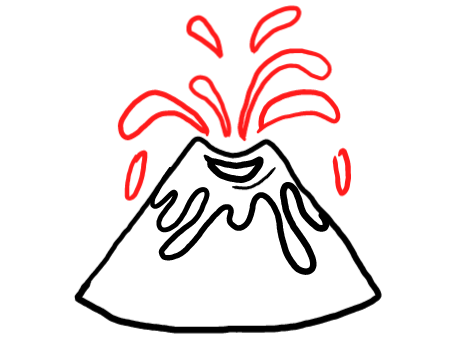  how to draw step by step volcano drawing easy  - EasystepDrawing