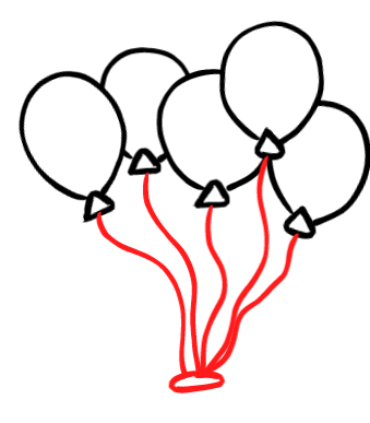  how to draw step by step balloons drawing easy  - EasystepDrawing