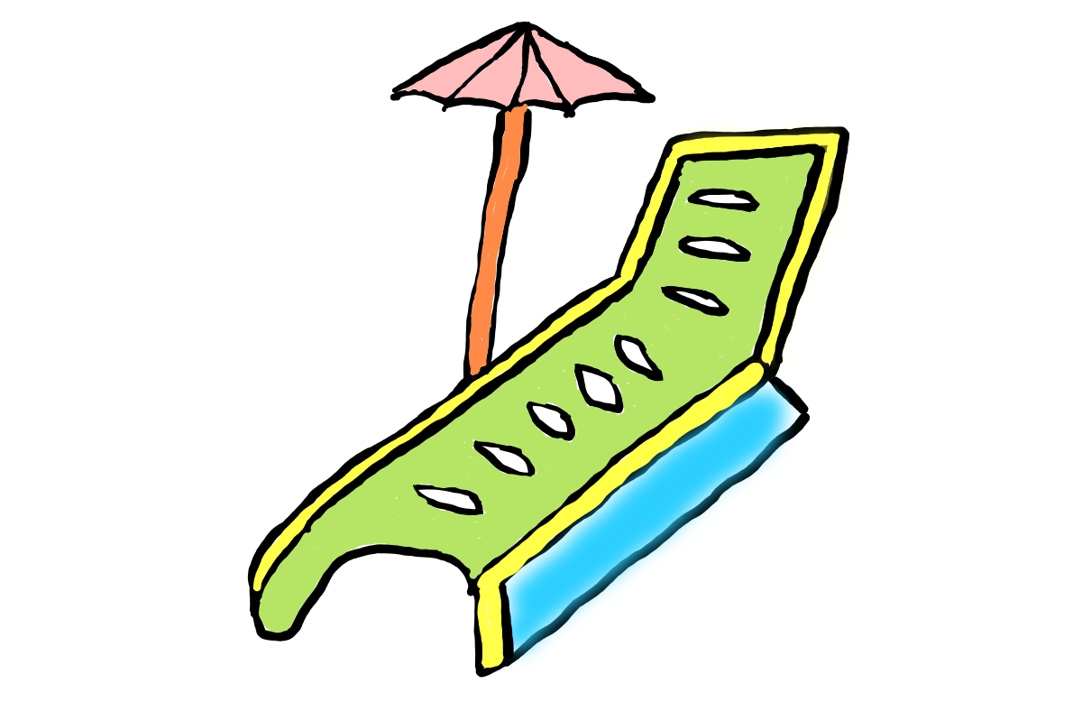  how to draw step by step beachchair drawing easy  - EasystepDrawing