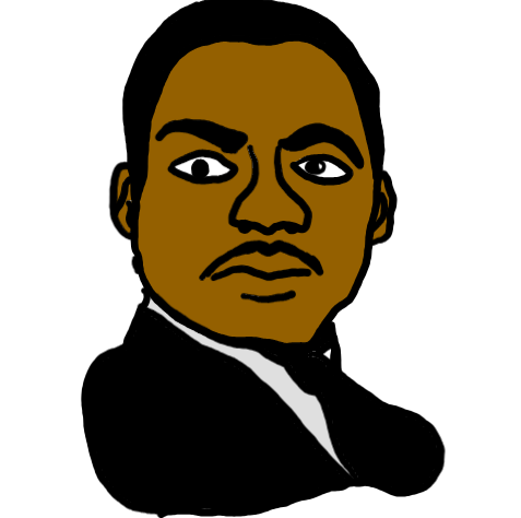 easy step by step martinlutherking drawing - EasystepDrawing