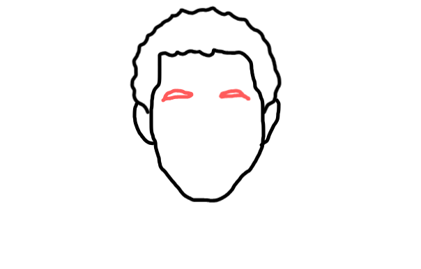  how to draw Nelson Mandela in easy steps - step number : 4 - Easy Step Drawing