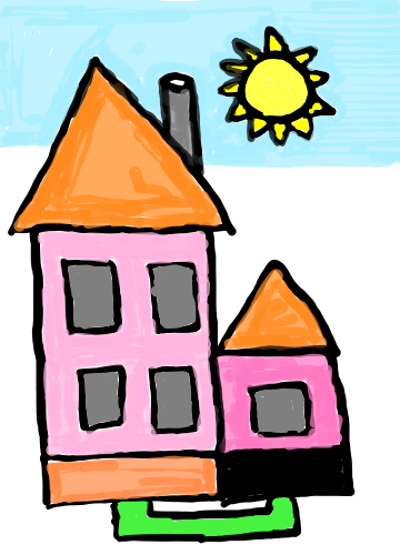 How to draw Home in easy step by step.