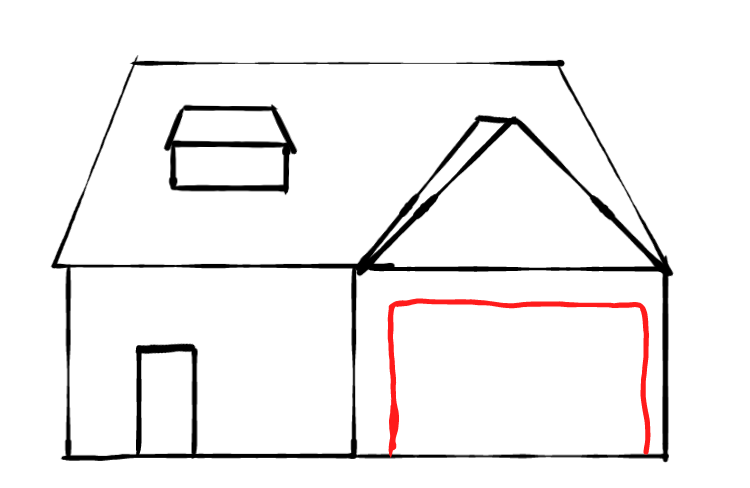  how to draw House in easy steps - step number : 9 - Easy Step Drawing