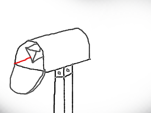  how to draw step by step mailbox drawing easy  - EasystepDrawing