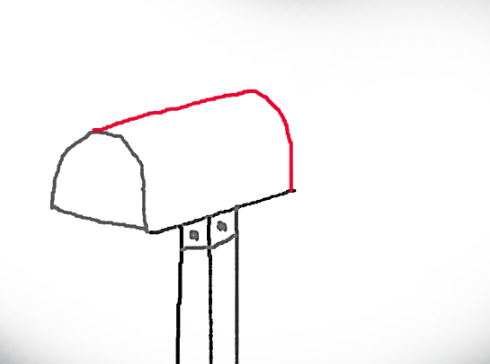  how to draw step by step mailbox drawing easy  - EasystepDrawing