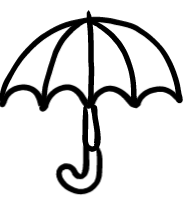  how to draw Umbrella in easy steps - step number : 6 - Easy Step Drawing