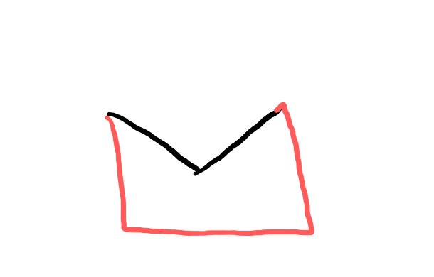  how to draw Envelope in easy steps - step number : 2 - Easy Step Drawing