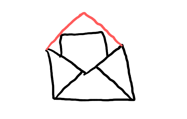  how to draw Envelope in easy steps - step number : 5 - Easy Step Drawing