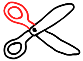  how to draw step by step scissors drawing easy  - EasystepDrawing