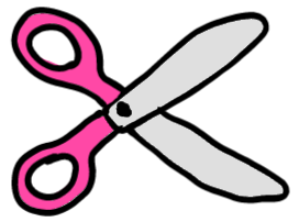 easy step by step scissors drawing - EasystepDrawing