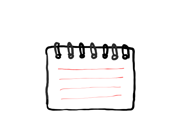  how to draw Spiral Notebook in easy steps - step number : 4 - Easy Step Drawing