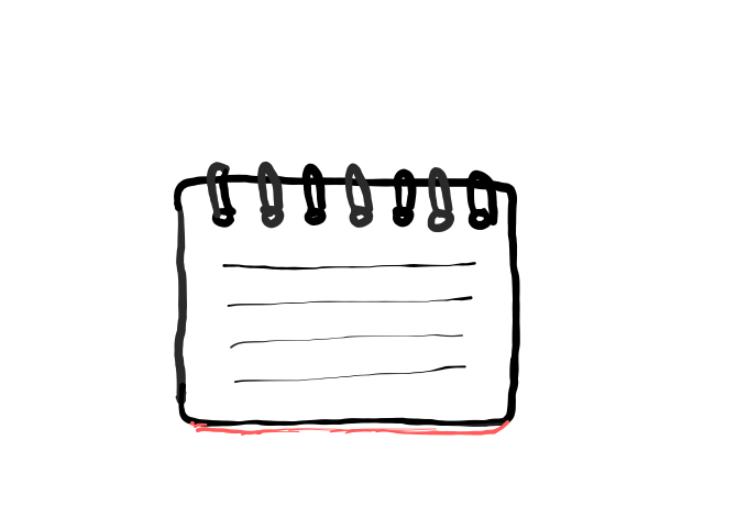  how to draw Spiral Notebook in easy steps - step number : 5 - Easy Step Drawing