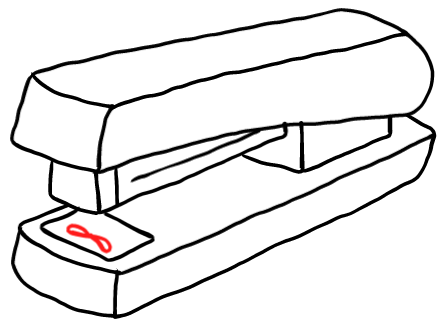  how to draw step by step stapler drawing easy  - EasystepDrawing