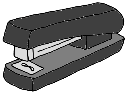 easy step by step stapler drawing - EasystepDrawing