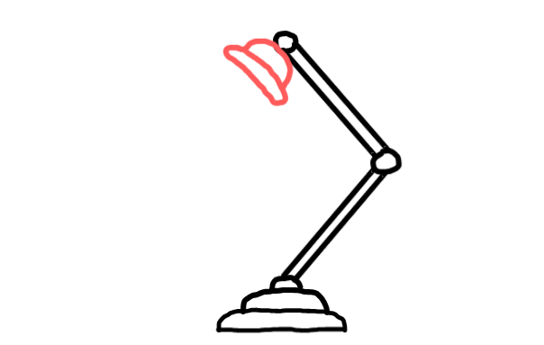  how to draw Study Lamp in easy steps - step number : 5 - Easy Step Drawing