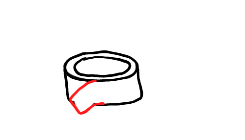  how to draw step by step tape drawing easy  - EasystepDrawing