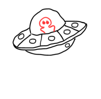  how to draw step by step alienspaceship drawing easy  - EasystepDrawing