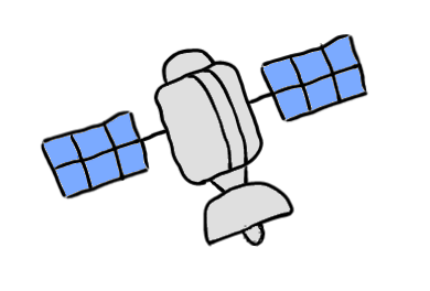 easy step by step satellite drawing - EasystepDrawing