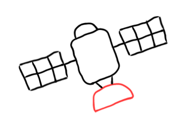  how to draw step by step satellite drawing easy  - EasystepDrawing