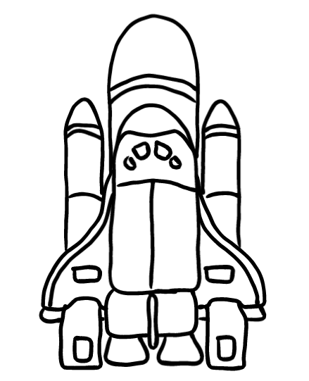  how to draw step by step spaceshuttle drawing easy  - EasystepDrawing