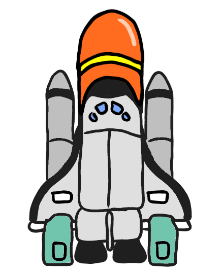 easy step by step spaceshuttle drawing - EasystepDrawing