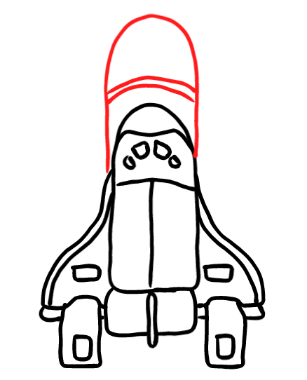  how to draw step by step spaceshuttle drawing easy  - EasystepDrawing