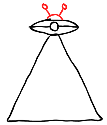 how to draw UFO in easy steps - step number : 4 - Easy Step Drawing
