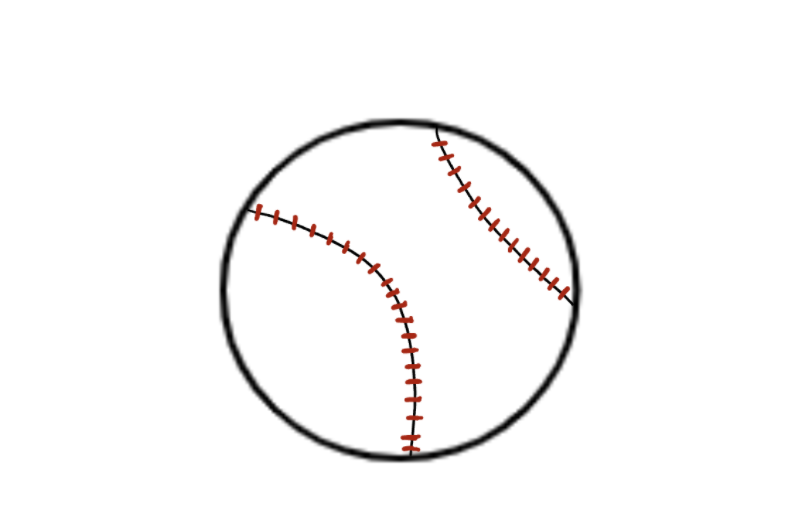 easy step by step baseball drawing - EasystepDrawing