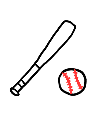  how to draw step by step baseballwithbat drawing easy  - EasystepDrawing