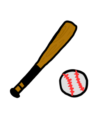 easy step by step baseballwithbat drawing - EasystepDrawing