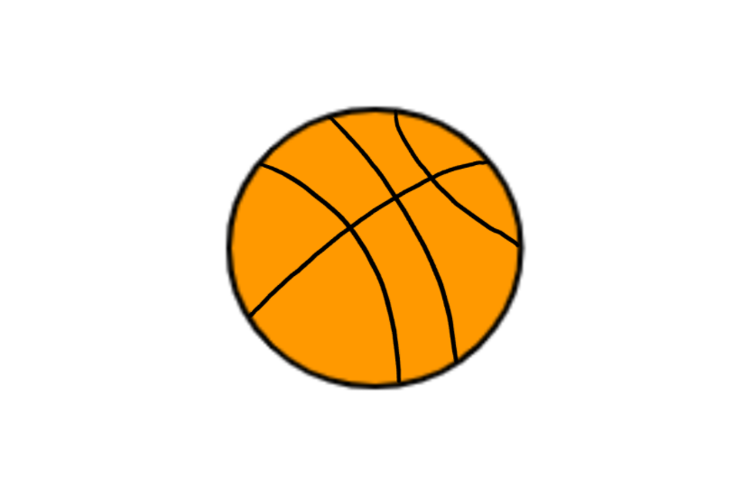 easy step by step basketball drawing - EasystepDrawing