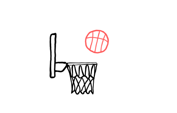  how to draw step by step basketballhoop drawing easy  - EasystepDrawing