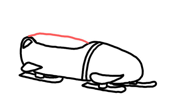  how to draw step by step bobsled drawing easy  - EasystepDrawing