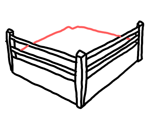  how to draw step by step boxingarena drawing easy  - EasystepDrawing