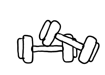  how to draw step by step dumbbell drawing easy  - EasystepDrawing