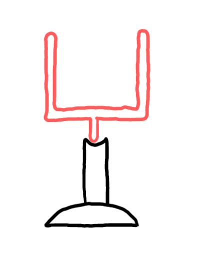  how to draw step by step goalpost drawing easy  - EasystepDrawing