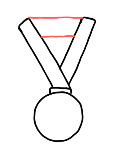  how to draw step by step medal drawing easy  - EasystepDrawing