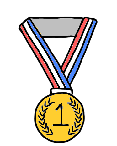 easy step by step medal drawing - EasystepDrawing