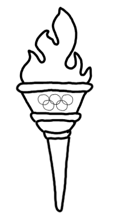  how to draw step by step olympictorch drawing easy  - EasystepDrawing