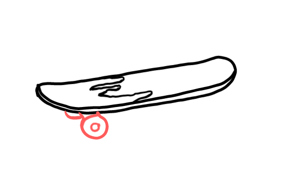  how to draw step by step skateboard drawing easy  - EasystepDrawing