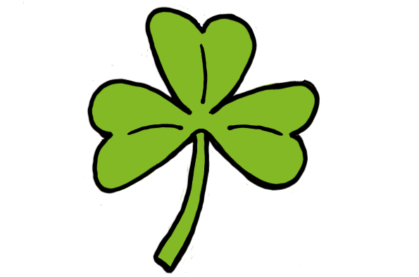 easy step by step shamrock drawing - EasystepDrawing