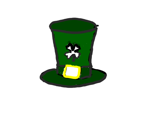  how to draw St Patricks Hat in easy steps - step number : 7 - Easy Step Drawing