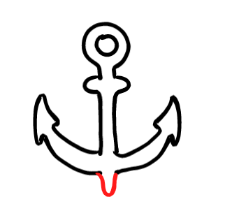  how to draw step by step anchor drawing easy  - EasystepDrawing