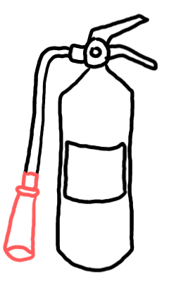  how to draw step by step fireextinguisher drawing easy  - EasystepDrawing