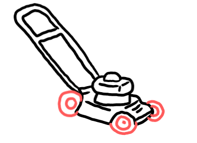  how to draw step by step lawnmower drawing easy  - EasystepDrawing